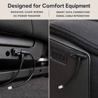 Câble de connexion mâle-femelle de type T 01 pour fauteuil de massage, canapé intelligent, alimentation CC et transmission de signal, OEM ODM personnalisé