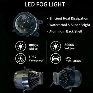Feux antibrouillard Bi-Beam 50W 40W Blanc <span class=keywords><strong>Jaune</strong></span> 6000K 3000K pour Suzuki Liana A6 - Product Image 4