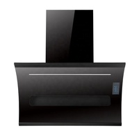 Hotte de cuisine intelligente professionnelle en acier inoxydable, Design moderne OEM, hotte d'échappement de cuisine de luxe pour cheminée