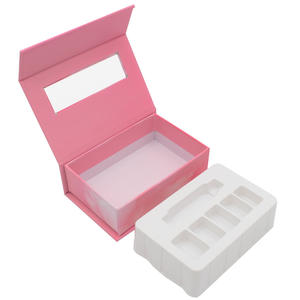 Boîte d'emballage pour ongles rose personnalisée fausses boîtes d'emballage pour ongles avec logo pour ongles artificiels - Product Image 5