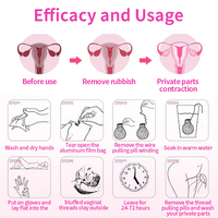 Toptan Yoni Detoks İncileri Vajinal Temizlik Noktası Doğal Bitkisel Kadın Hijyeni Tamponu Estrogen İçermeyen Paket İnciler Yoni Detoks