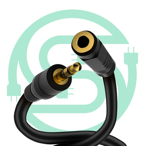 ขายส่งสีดำ Ofc 24พันชุบทองชาย-หญิงหูฟังสายต่อ<span class=keywords><strong>3.5</strong></span>มิลลิเมตรเสียงแจ็ค <span class=keywords><strong>Aux</strong></span> <span class=keywords><strong>สาย</strong></span>สัญญาณเสียง - Product Image 5