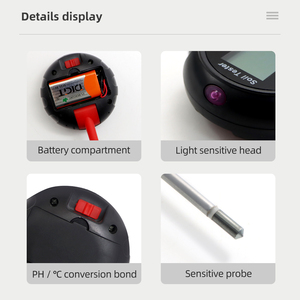 Alat Ukur Tanah Digital 5 in 1: Pengukur Kelembaban, Suhu, Keasaman, Alkali, dan pH Tanah - Product Image 4