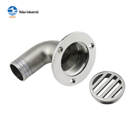 HIDEA Raccords de plomberie pour bateaux en acier inoxydable de qualité marine AISI 304 / AISI 316 Drain de pont de bateau Scupper Air Vent