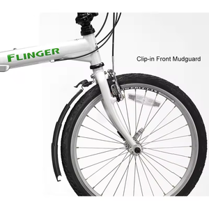 Juego de Guardabarros de Bicicleta de Plástico Nylon PA6, Instalación Fácil sin Herramientas, Diseño Plegable, Compatible con la Mayoría de Bicicletas de Montaña, Carretera y Plegables - Product Image 4