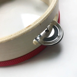 Wholesale Natural Wood With Single Metal Jingle Tambourine Rainbow Lollipop Print Drumhead Orff Percussion Instrument - Product Image 3