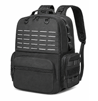 Sac à dos à outils grande capacité avec sangles élastiques et panneau en maille zippé pour techniciens, idéal pour les commandes en gros