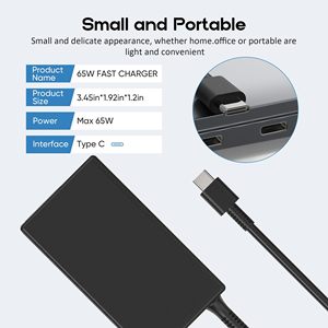 <span class=keywords><strong>Chargeur</strong></span> USB-C 65W compatible avec <span class=keywords><strong>HP</strong></span> EliteBook <span class=keywords><strong>Envy</strong></span> <span class=keywords><strong>x360</strong></span> 20V 3.25A Adaptateur Type-C compatible avec ProBook Spectre Pavilion Chromebook - Product Image 2