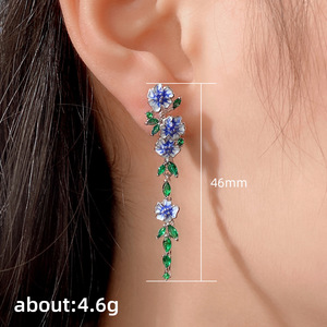 Orecchini Pendenti Lunghi in Rame Stile Classico Naturale con Perle Imitate per Donne, Gioielli Eleganti per Fidanzamento - Product Image 5