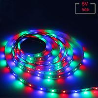 Bande lumineuse LED RGB avec télécommande WiFi via application, ruban flexible à changement de couleur pour décoration intérieure