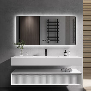 Ensemble de salle de bain avec lavabo en céramique de <span class=keywords><strong>haute</strong></span> qualité et meuble mural en bois - Product Image 1