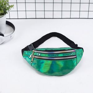 Sac de taille pour femme en PU tendance, scintillant, laser, holographique, iridescent, imperméable, sac de poitrine, sac bandoulière pour le sport - Product Image 4