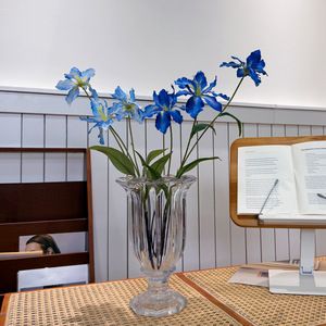 Artificial Iris Bouquet <b>Silk</b> <b>Flower</b> 30cm-100cm High Simulation Wedding Decoration Outdoor Home Decor - Product Image 1