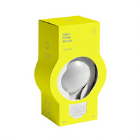Boîte d'emballage en carton rigide personnalisée avec poignée, ampoule LED bleue, impression quadricolore, revêtement UV pour présentation en magasin, E27, logo personnalisé