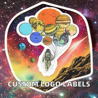Autocollants personnalisables imperméables en papier avec design boule disco, impression OEM pour étiquettes d'emballage de parfum