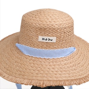 Sombrero de Paja Flexible de Ala Ancha con Protección Solar para Mujer, Estilo Playa, 2024 - Product Image 4