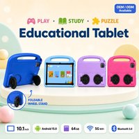 Tableta Wifi de 10.1 Pulgadas con Android, Nuevo Diseño, 64 GB, Sistema Android, Tableta Educativa para Niños