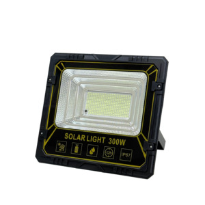 Projecteur LED solaire 300W IP65 Lumière du jour 5000K COB Corps en aluminium Montage en surface Éclairage extérieur de jardin Certifié CE Télécommande - Product Image 6