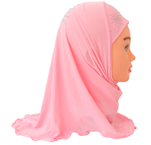 2 bis 7 Jahre 13 Farben Großhandel muslimische Kinder Hijab Kids - Product Image 1