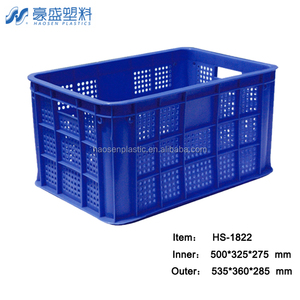 Hot bán PP chất liệu giỏ trái cây siêu thị của an toàn và không độc hại cấp thực phẩm đóng mở và <span class=keywords><strong>Stackable</strong></span> Thùng nhựa - Product Image 5