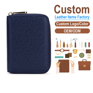 PVC Cross-Grain Short Zipper <b>Wallet</b> Multi-Functional Coin Purse Card <b>Holder</b> for Men & Women Lightweight & Water-Resistant Mini - Product Image 1