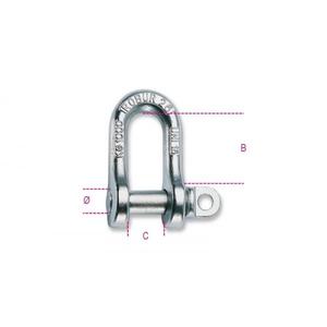 BETA - 080260016 ROBUR-Grilletes de elevación, acero al carbono forjado en caliente, tipo A UNI 1947, galvanizado (paquete múltiple) - Product Image 2