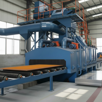 Machine de sablage continu pour plaques d'acier Q69, pour le nettoyage des métaux et la peinture