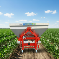 Nouveau produit phare : Épandeur d'engrais à trémie de diffusion en acier inoxydable, à double réglage, avec attache 3 points, pour l'agriculture (Runzheng)