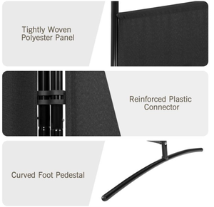 Pantalla wSteel para decoración, sombrilla impermeable, divisor de habitación de 3 paneles, pantalla plegable de privacidad - Product Image 2