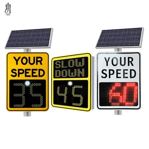 ป้ายแสดงผล LED ขนาด 60*150 ซม. สำหรับภายนอกอาคาร ควบคุมด้วยรีโมทแบบดิจิตอล ปรับแต่งได้ พร้อมหน้าแ<span class=keywords><strong>สด</strong></span>งผลเคลื่อนไหว ป้ายจำกัดความเร็วแบบเรดาร์พลังงานแสงอาทิตย์ - Product Image 5
