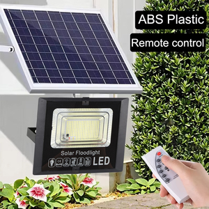 Tùy chỉnh IP67 không thấm nước ABS 100 wát <span class=keywords><strong>LED</strong></span> năng lượng mặt trời ánh sáng ngoài trời 3000K 6000K điều khiển từ xa đèn pha cho khu vườn nơi cư trú - Product Image 4