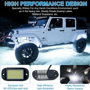 Luces LED para Vehículos, Precio al por Mayor, 12V, IP68, Impermeables, RGBW, Blanco Puro, Luces Decorativas - Product Image 3