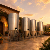 Cuve de Fermentation Conique Tonsen 5000L en SUS304 à Double Zone avec Enveloppe à Cavités et Contrôle PLC/PID pour Grandes Brasseries Artisanales