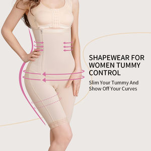 ملابس تشكيل الجسم عالية الضغط للنساء بدون أكمام نحت بدلة الجسم تحكم في البطن عالية الشركة المصنعة - Product Image 6