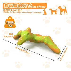 2025 a forma di dinosauro resistente e resistente in Nylon indistruttibile per la pulizia dei denti pancetta Falvor masticatori aggressivi giocattoli da masticare per cani - Product Image 4