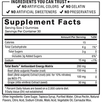 Supplément Total de chewing-gum à base de poudre de abeille, superaliment à base de Nitrates pour une énergie saine pour le cœur, Support antioxydant