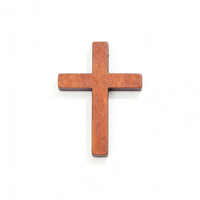 Cruz de Madera Sencilla para Iglesia, Crucifijo de Confort Sagrado, Mecanizado CNC, Brochado, Electroerosión por Hilo, Perforación, Decoración Religiosa al por Mayor
