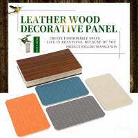 Kulit PVC Modern Bermotif Cetak Serat Kayu Bambu Tahan Air Tahan Api Peredam Suara Anti Lembab untuk Hiburan