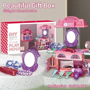 DIY Play House Little Princess Pretend Play 31 PCS Miroir et accessoires <span class=keywords><strong>de</strong></span> beauté Maquillage Beauty Play Set Toy Girls - Product Image 6
