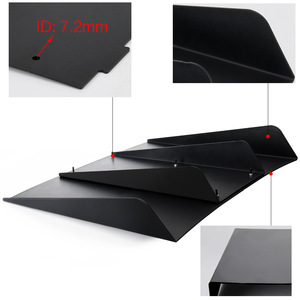 Car Rear Bumper <b>Diffuser</b> Shark Fin Spoiler Black ABS Universal Type Sports Style Decoration - Product Image 3