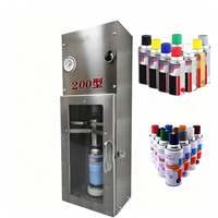 Machine de remplissage manuelle pneumatique à haute vitesse pour aérosols de peinture acrylique automobile 100ml/200ml