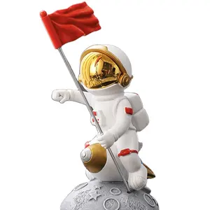 Creatieve Ruimtevaarder Astronaut Model Decoratie Thuis Woonkamer Kast Venster Desktop Decoratie Hars Ambachten