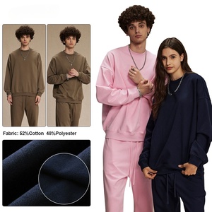 Felpa Unisex Personalizzata in Cotone Spesso Terry, Oversize con Spalle Scese, 350g Peso Pesante, 12 Colori, Collo Tondo - Product Image 2