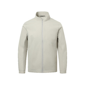Veste d'extérieur sportive pour homme, imperméable et coupe-vent, 100% polyester, avec col montant, pour la randonnée, la course à pied et les tenues décontractées, service OEM - Product Image 2