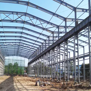 High Quality Modern Prefab Industrial Steel Structure Workshop Building Large-Span Aircraft Hangar Metal Shed Steel Structure