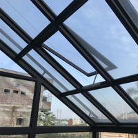Usine personnalisée nouveau Type de maison de jardin, toit triangulaire, chambre solaire, maison en verre, extérieur en Aluminium