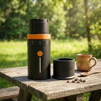 Nouvelle Version Améliorée Moulin à Café Électrique Multi-Vitesses Modèle G10 6000mAh avec Réglage de la Fineur de Broyage et Recharge USB