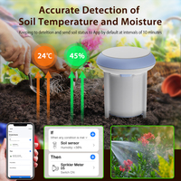 KONLEN Tuya Smart Wifi Sensor 2-en-1 Détecteur d'humidité et de température pour le sol de la pelouse et le jardin Solutions et logiciels IoT