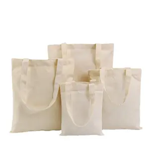 Spot Wholesale High Quality Eco Friendly Reusable Cloth Canvas Cotton Shopping Tote Bag