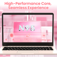 Vente en gros d'usine, nouveau portable Intel N95 Quad-Core 14,1 pouces, 1,7 GHz, SSD, Full HD 16:09, écran IPS, clavier anglais, Windows 11, étudiant